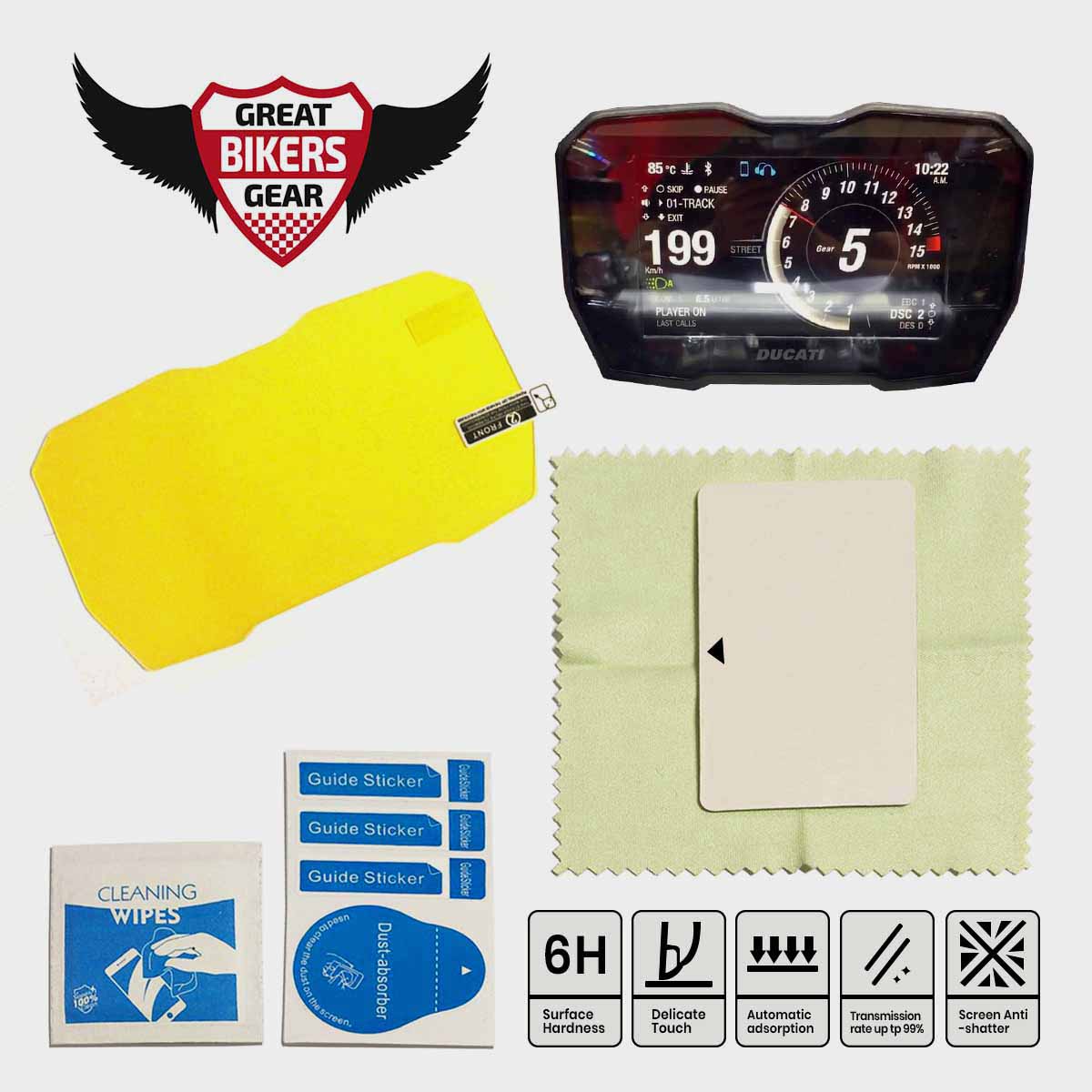 Dashboard Screen Protector For Ducati Panigale V4 / Streetfighter V4